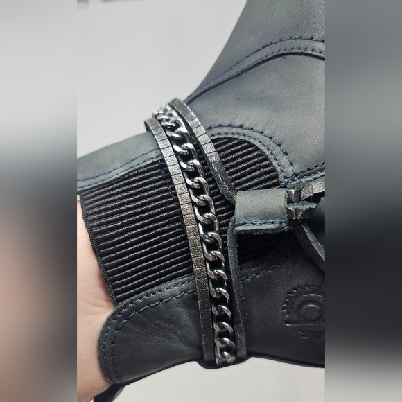 Bugatti Women's Green V3737-1 460 Biker Ankle Side Zip Boots Size EUR 36 US 6 - Picture 15 of 16